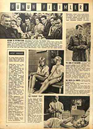  DA RET"R" Tn PEY'I'U" FLAGE 20th Century Fox; De Luxı; cîıl;ıı (büyüklere göre) OYNIYANLAR: Carol Lynley, Jeff Chandler,...