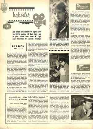  '*»” —— 'god000E000000OI ae wY Judy Garland anne rollerinde & Sophia Loren kışı Paris'de geçiriyor * Garlo Ponti yeni bir...