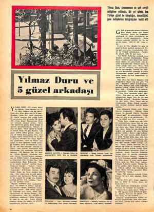  ğ Yılmaz Duru, sinemamızın en çok sevgili ILMAZ DURU, 1933 yılında Adana' Y da doğmuş... Ama doğumun ayı, gü- nü, saati,...