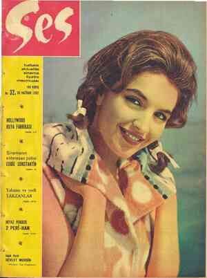 Ses Dergisi 30 Haziran 1962 kapağı