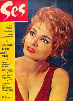 Ses Dergisi 7 Temmuz 1962 kapağı