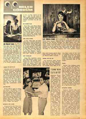  Ses 1962 fina- lisllerinden BİR FİNALİST DAHA Tülin Elgin, Atlas Film sahiplerinden Nejat Duru ile dört yıllık bir mukave- le