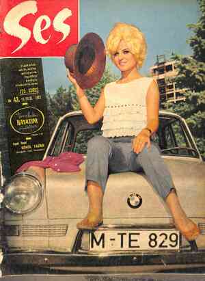 Ses Dergisi 15 Eylül 1962 kapağı