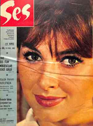 Ses Dergisi 22 Eylül 1962 kapağı
