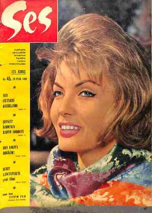 Ses Dergisi 29 Eylül 1962 kapağı