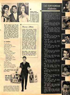  FRANKIE AVALON HAYATPNDANI MEMNÜN t Amerikanın büyük trajlı müzik dergisi Down Genç şarkıcı Frankie Ava- - . Beat,...