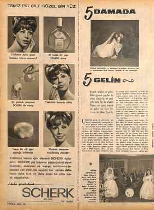  £ TEMİZ BİR CİLT GÜZEL BİR YÜZ Cildinizin daha güzel olmasını istiyor musunuz ? O halde bir şişe SCHERK alınız Bir. pamuk...