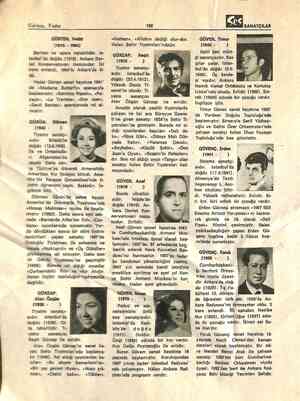  çeç SANATÇILAR Gürten, Vedat 152 GÜRTEN, Vedat «Kezban-, «Allahın dediği olursdur. — GÜVEN. Timur (1918 - 1964) Halen Şehir