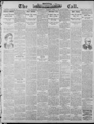 The Morning Call (San Francisco) Newspaper 2 Nisan 1890 kapağı