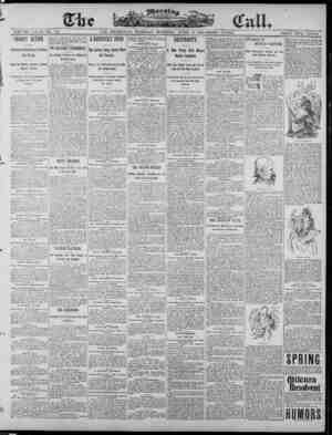 The Morning Call (San Francisco) Newspaper 8 Nisan 1890 kapağı