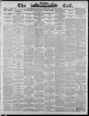 The Morning Call (San Francisco) Newspaper 1 Mayıs 1890 kapağı