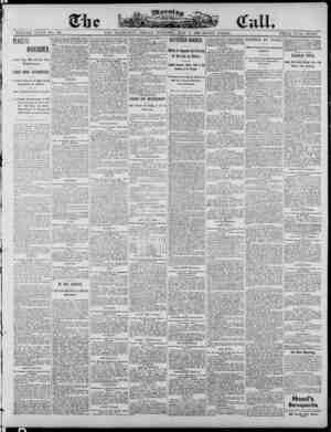 The Morning Call (San Francisco) Newspaper 2 Mayıs 1890 kapağı