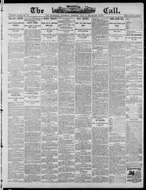 The Morning Call (San Francisco) Newspaper 10 Mayıs 1890 kapağı
