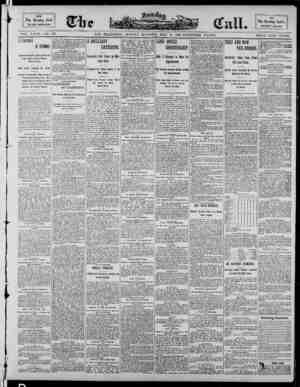 The Morning Call (San Francisco) Newspaper 11 Mayıs 1890 kapağı