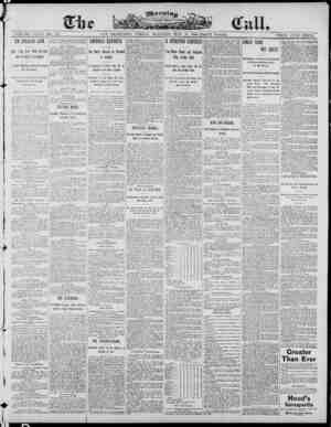 The Morning Call (San Francisco) Newspaper 23 Mayıs 1890 kapağı