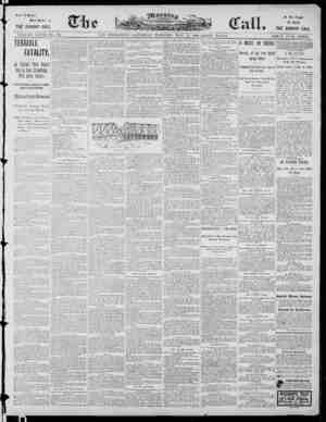 The Morning Call (San Francisco) Newspaper 31 Mayıs 1890 kapağı