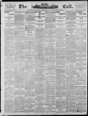 The Morning Call (San Francisco) Newspaper 1 Haziran 1890 kapağı