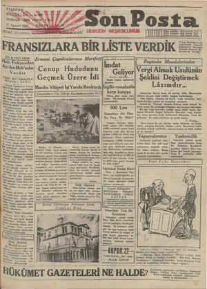 Son Posta Gazetesi 17 Ağustos 1930 kapağı