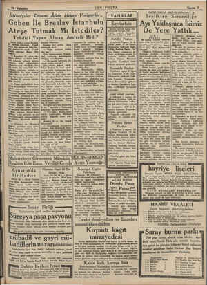 Son Posta Gazetesi 25 Ağustos 1930 kapağı