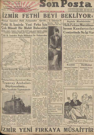 Son Posta Gazetesi 4 Eylül 1930 kapağı