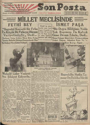 Son Posta Gazetesi October 4, 1930 kapağı