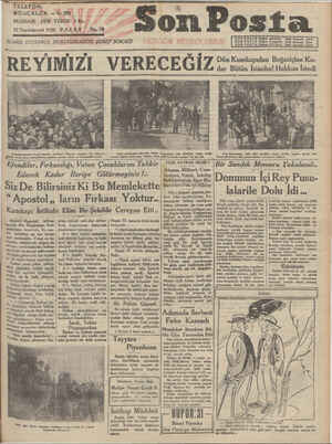 Son Posta Gazetesi 12 Ekim 1930 kapağı