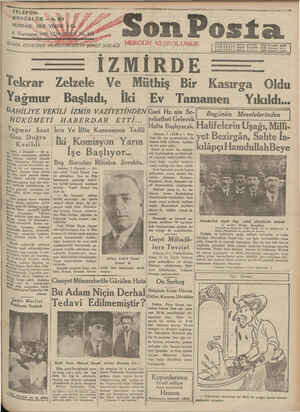Son Posta Gazetesi 8 Kasım 1930 kapağı