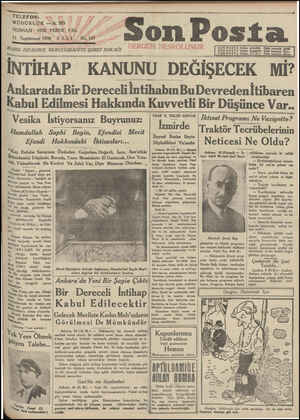 Son Posta Gazetesi 11 Kasım 1930 kapağı