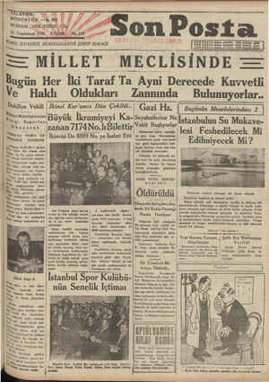 Son Posta Gazetesi November 16, 1930 kapağı