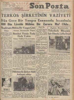 Son Posta Gazetesi December 13, 1930 kapağı
