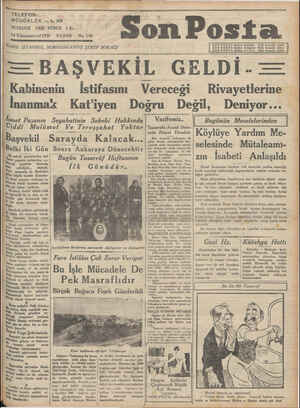 Son Posta Gazetesi December 14, 1930 kapağı