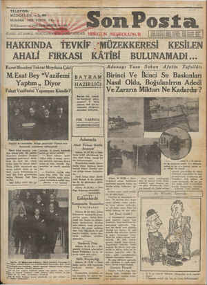 Son Posta Gazetesi December 20, 1930 kapağı