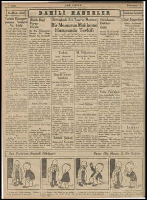 Son Posta Gazetesi January 7, 1931 kapağı