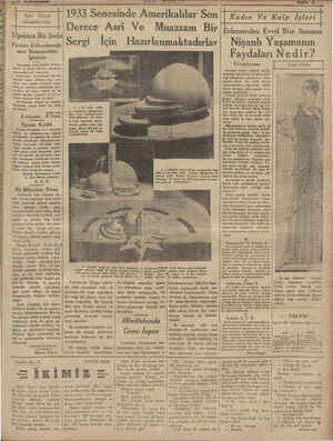    ge nanunusamı oU T USDLA v 1933 Senesinde Amerikalılar Son Derece Asri Ve Muazzam Bir Sergi İçin Hazırlanmaktadırlar Kari