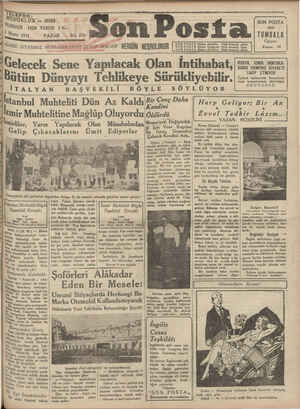 Son Posta Gazetesi 5 Nisan 1931 kapağı