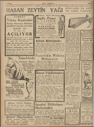  8 Sayfa SON I'OS'I'A Nisan # Salatalar,Mayonezde ve tereyagı yerine plav ve ta(lılarda, butun yemeklerde kum, taş, bobrek,