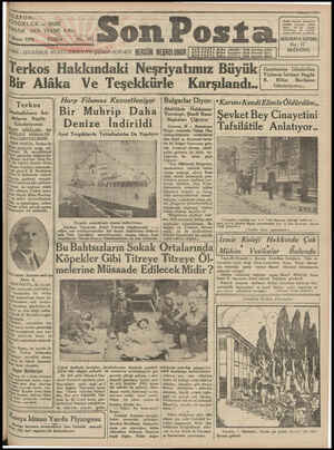 Son Posta Gazetesi 29 Mayıs 1931 kapağı