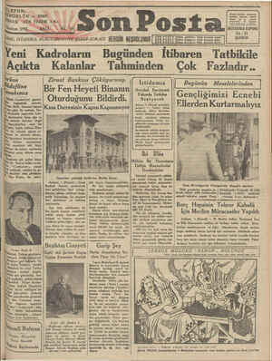  4RE İSTANBUL NURU eF'İcos “ üdafiine abımız Dönkü Cumhuriyet gazete- başmakale — yerinde, Ühus Nadi,, imzasını taşıyan Yazı