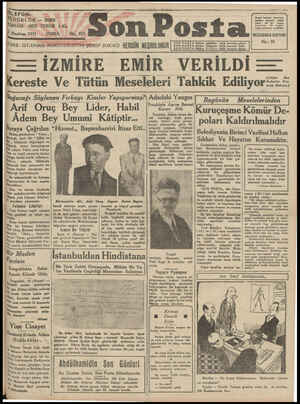 Son Posta Gazetesi 12 Haziran 1931 kapağı