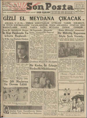 Son Posta Gazetesi 14 Haziran 1931 kapağı