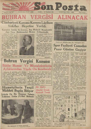    HĞAKIN GO'ZÜ ğ H ATRUN KULAGI_ HSERİN DILİ Yazı işleri telefonu: — Bon Posta İstanbul — 20203 PAZAR — 165 Teşrinisani 1931