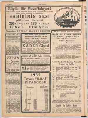    a 12. Sayfa SON POSTA Kânunuevvel sir Bir Muvaffakıyet! a sanayii milliyemizi himaye müessir tedabir pi ilk muvaffakıyet: İ