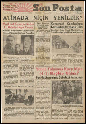 HALKIN GÖZÜ HALKIİN KULAĞI HALKINDİLİ « Yaz işleri telefonu: İstanbul — 202038 — PAZARTESİ — 4 Kâmumusani 1932 on Post Kdare