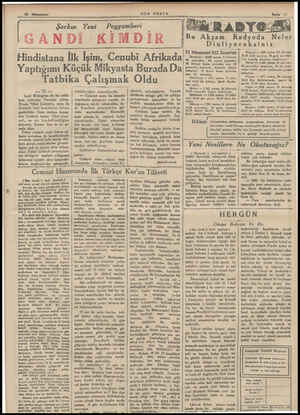    Şarkın Yeni SON POSTA Peygamberi 'GANDİ KİMDİR Hindistana İlk İşim, Cenubi Afrikada Yaptığımı Küçük Mikyasta Burada Da...