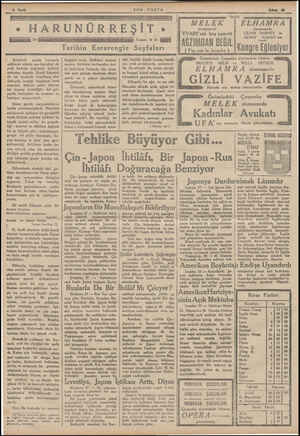  j SÖON POSTA # HARUNÜRREŞİT e aKN * AA Yaan: ** Tarihin Esrarengiz Sayfaları Surahinin — parlak karnında saklanan zehirin son