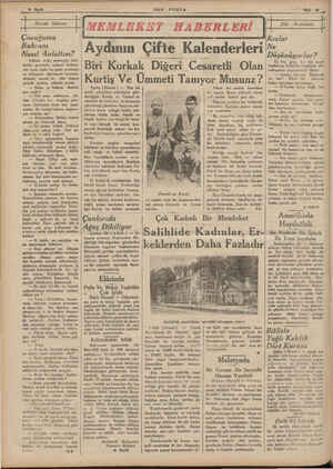  ÇUT UKU N A Sayfa İktısat Sütunu Çocuğuma Buhranı Nasıl Anlattım? Oğlum, evde, mektepte, bak- kalda, gazetede buhran kelime-