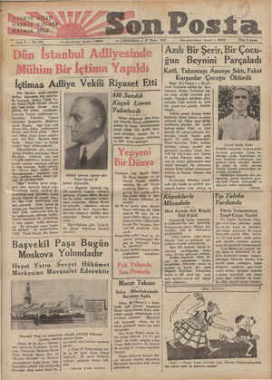    Yazı işleri telefonut — İstanbul — — ÇARŞAMBA — 27 Nisan 1932 | Azılı Bir Şerir, Bir Çocu- _lîm İstanbul Adliyesinde Mühim