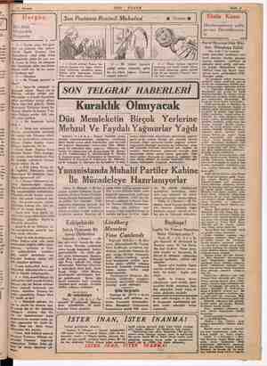    ında cad- çök- emi» ride iyesi ısak ibin- e ig“ SON POSTA S — Pariste çıkan Tan gaze- tesi son günlerde bize çatıyor....