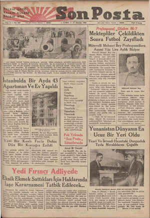    BuLKkıNGGbz0 HALKIN»KULAĞI HALKIN DÜLA Yazı işleri telefonu İstanbul — — Bon Posta 20203 — CUMA — 1T Haziran 1932 Asıl...