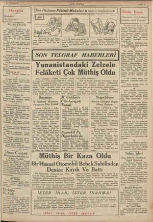  Başkaları Ne Diyorlar ? —M—HH— BİLMECELER 1 Güzel İzmirin tatlı inciri lenir, düzlenir, ku(ukıu::,c u;üîî: hir. Akdeniz aşırı